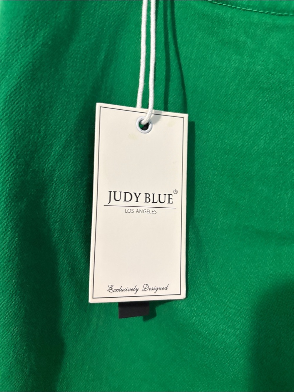 Nwt Judy Blue Kelly Green high waisted jean shorts - Picture 5 of 10
